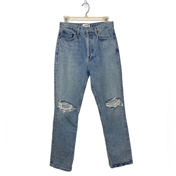 Agolde Button Front Riley Jeans - Picture 1 of 4